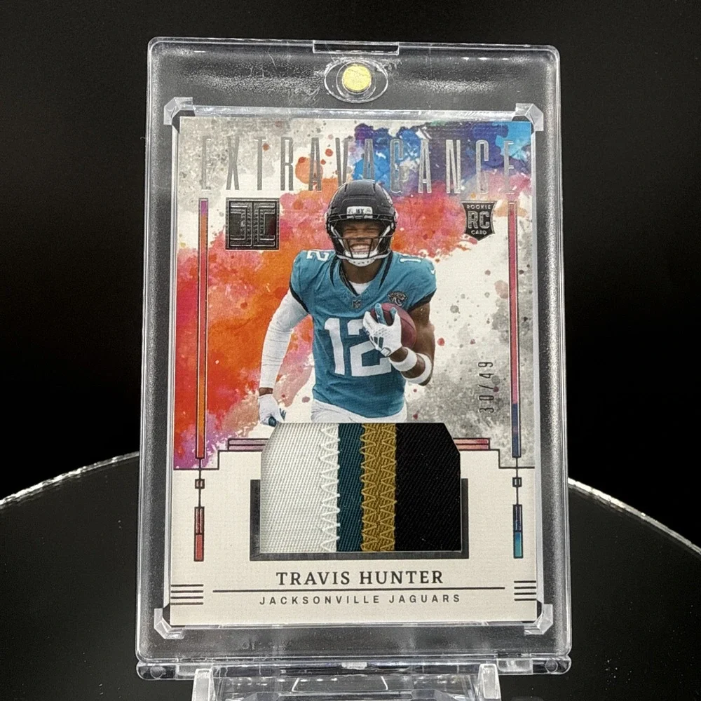Travis Hunter 2025 Panini Impeccable Extravagance Memorabilia #EP-THR #'d /49